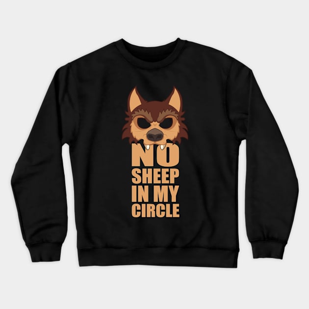 No Sheep in my Circle Crewneck Sweatshirt by ActiveNerd